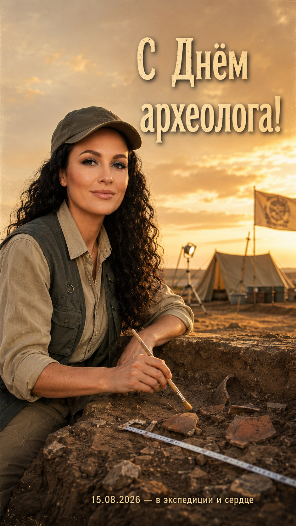 День археолога — полевой портрет у раскопа