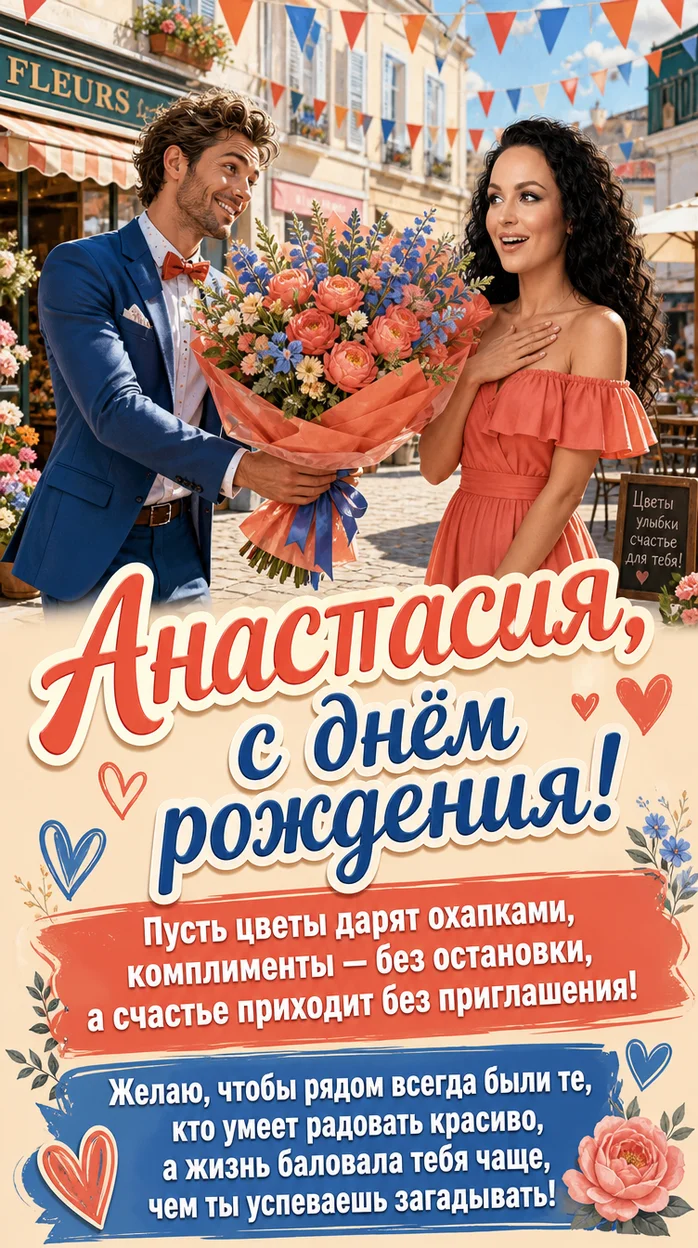 Фотосессия юмористическая открытка на площади для Анастасии