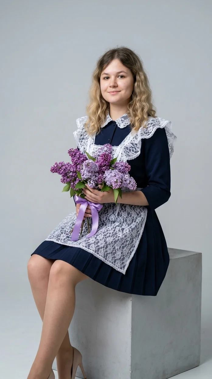 studio fashion-съёмка в минималистичной фотостудии на  последний звонок 