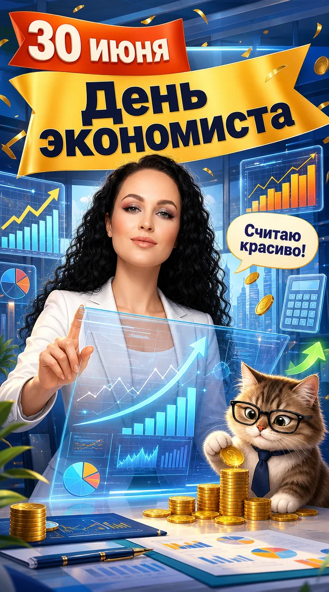 «День экономиста» 30 июня открытка 