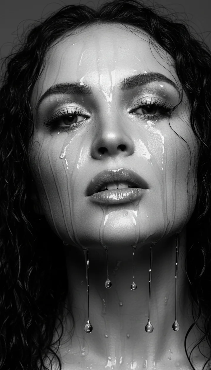 Фотореалистичный ультра-крупный портрет (extreme close-up)