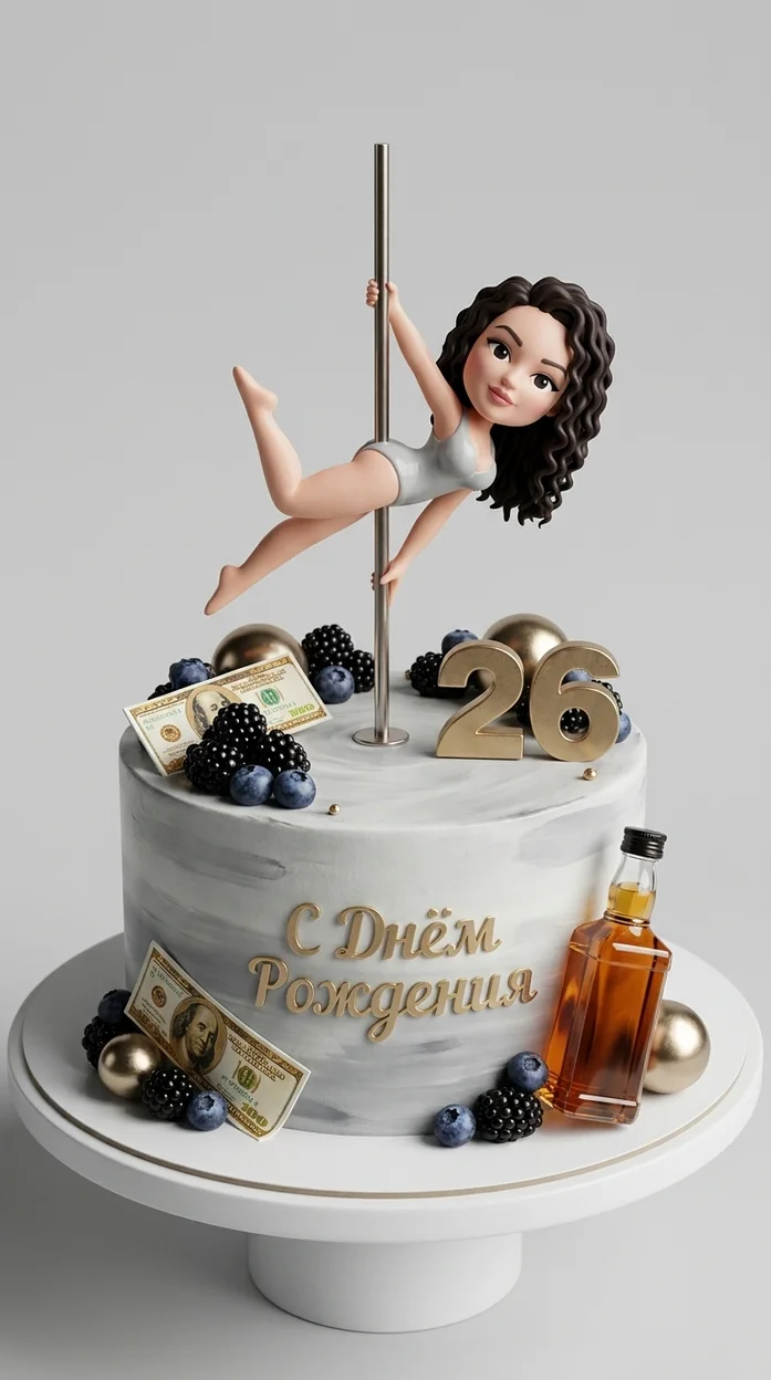 Торт с танцовщицей