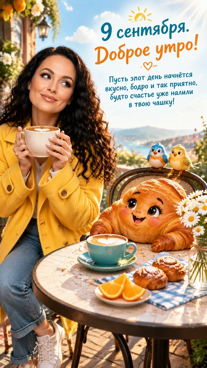 Утро с улыбкой круассана