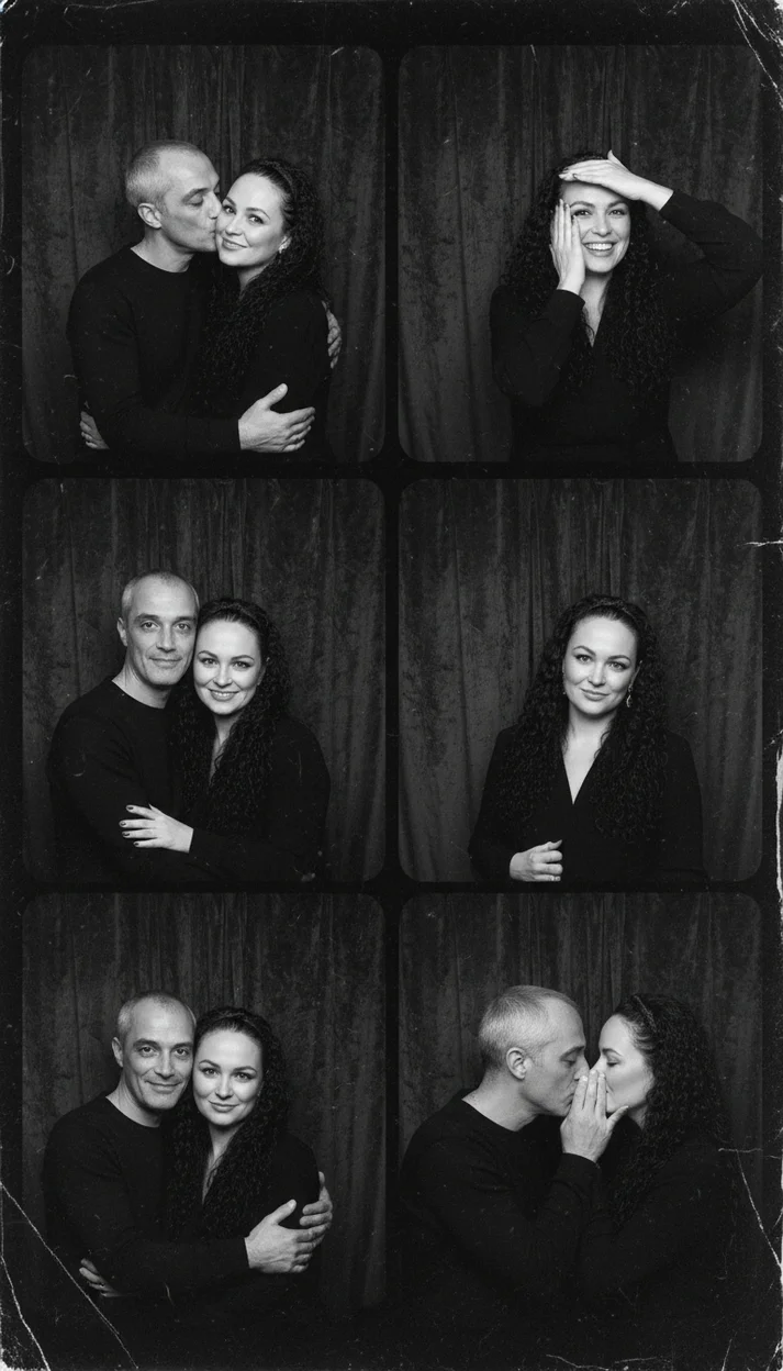  Парень с девушкой чб