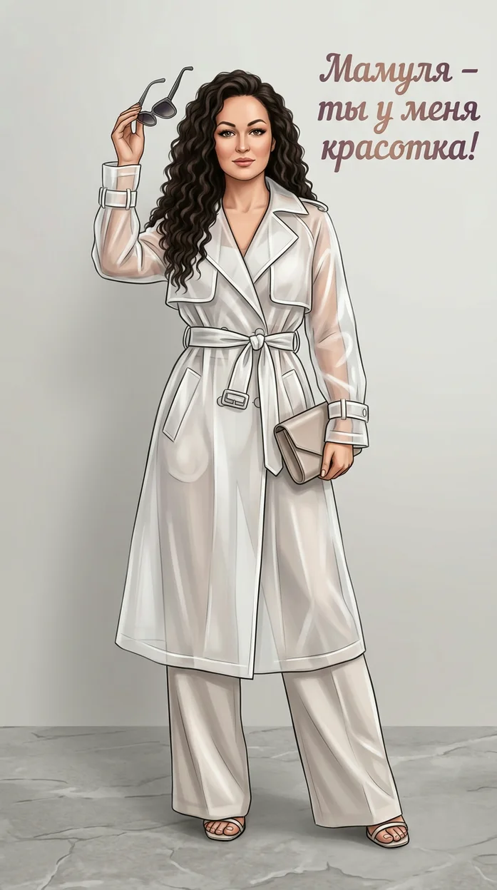 Мамуля - ты у меня красотка! - Открытка с вашим фото 