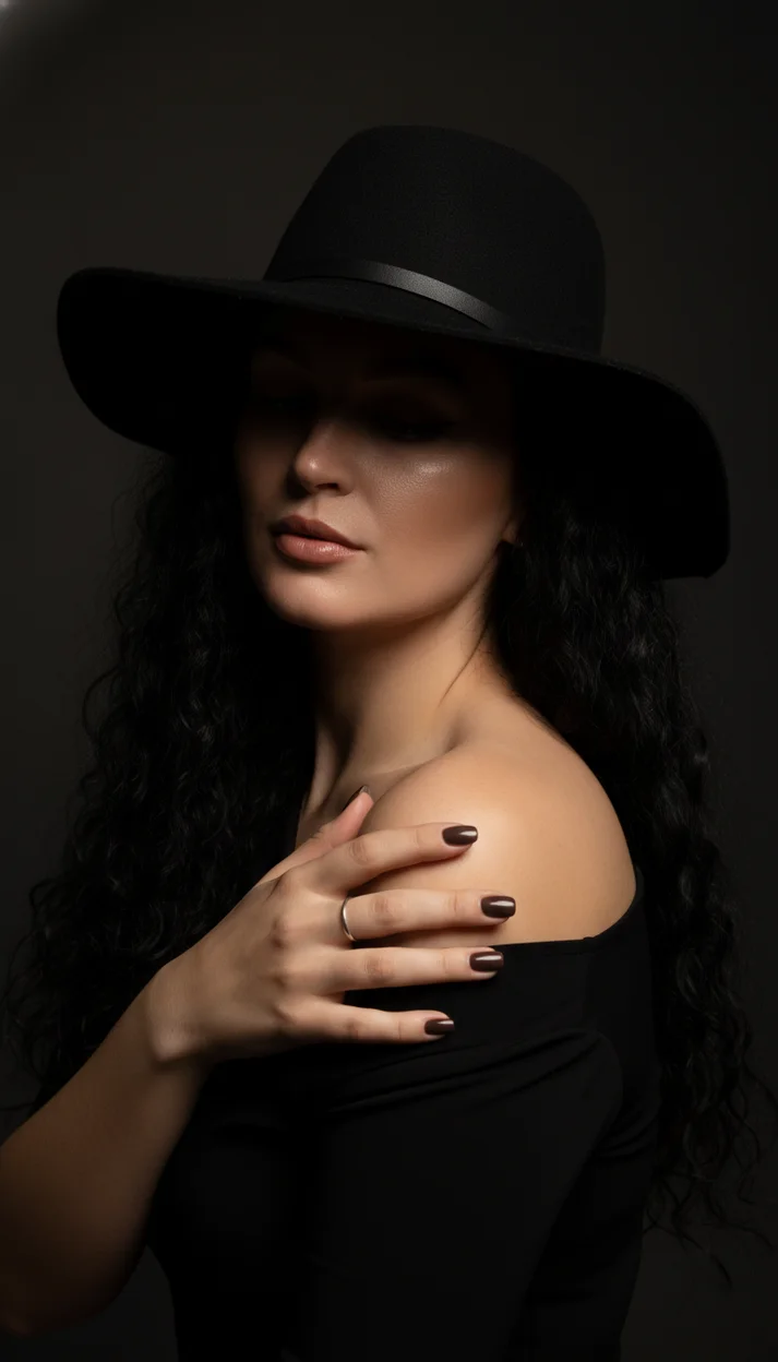 Кинематографичный портрет женщины в глубокой тени