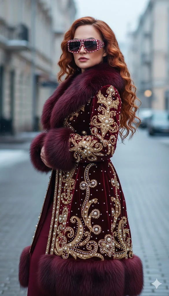 Винный бархат и золото