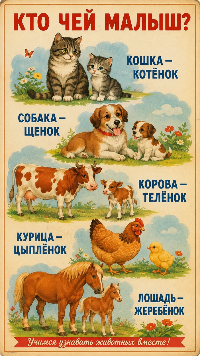 Фотосессия плаката «КТО ЧЕЙ МАЛЫШ?»