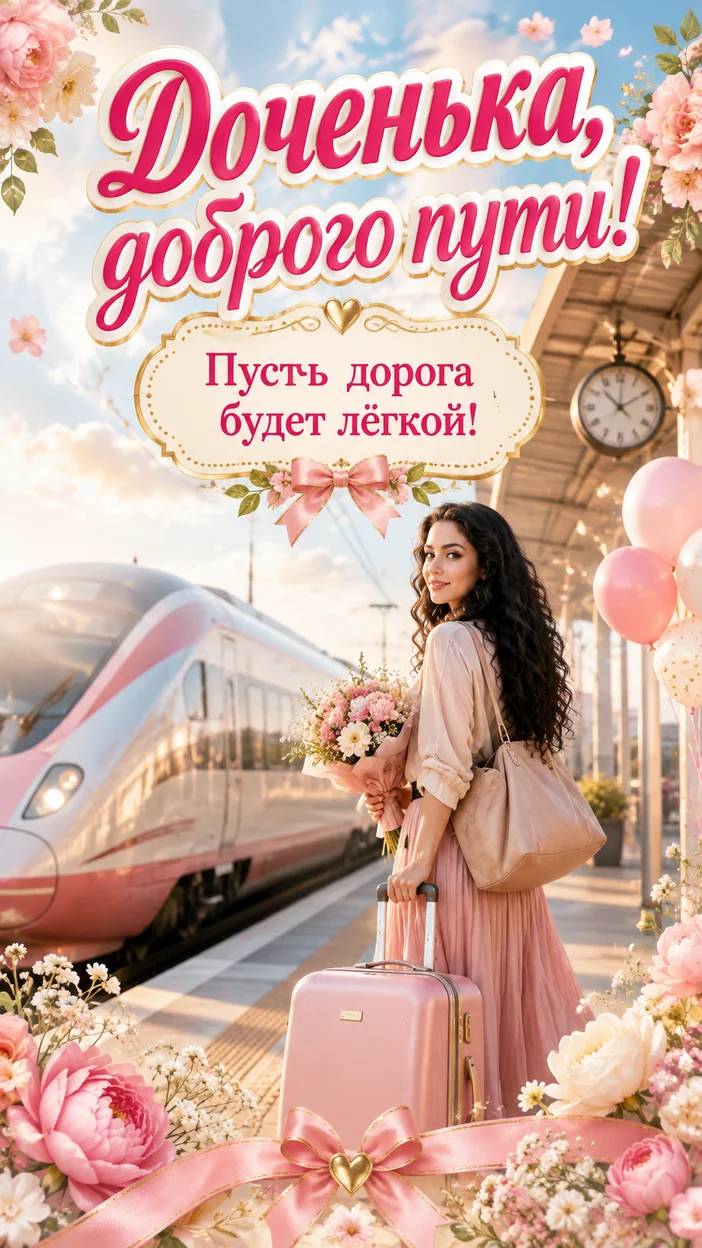 Фотосессия дочки на вокзале