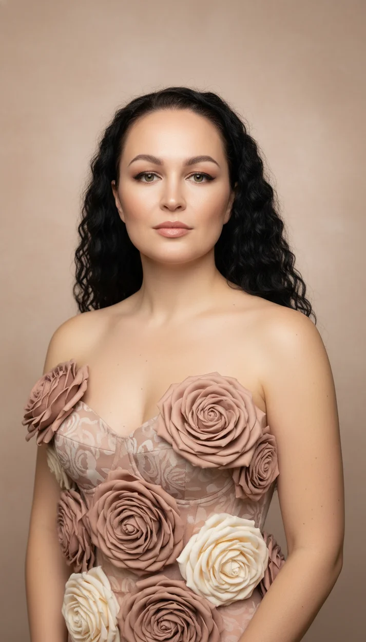  Нежный beauty-портрет с розами