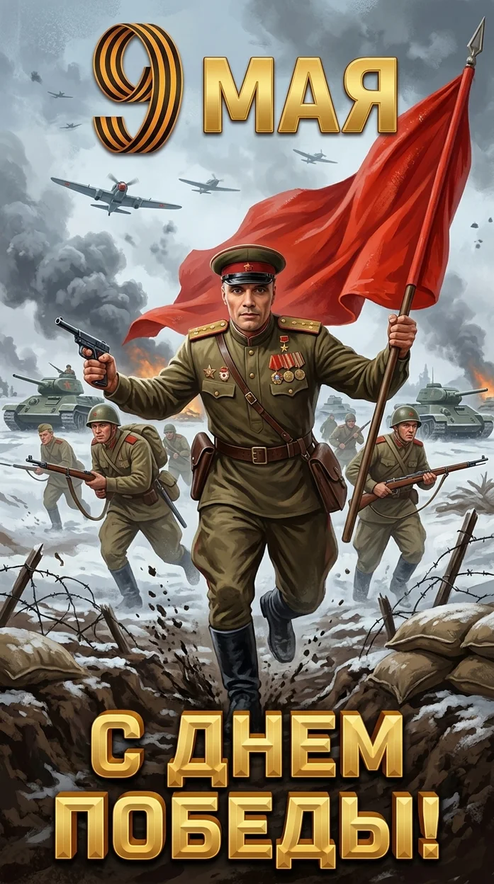 ИИ-фотосессия — 9 Мая