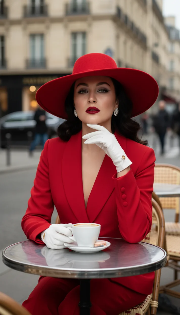 ИИ-фотосессия — Парижское кафе