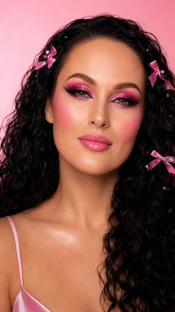 Фотосессия студийный женственный дерзкий beauty в стиле Pinterest glam