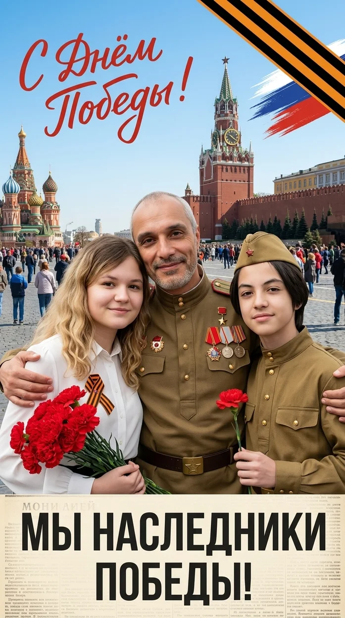 современный праздничный коллаж ко Дню Победы