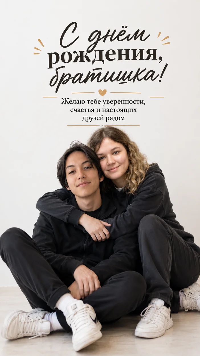 Фотосессия - Открытка на день рождения  для брата 