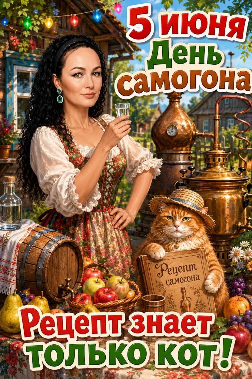 День самогона 5 июня плакат 