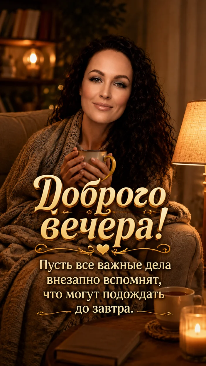 Фотооткрытка для всех с пожеланием 