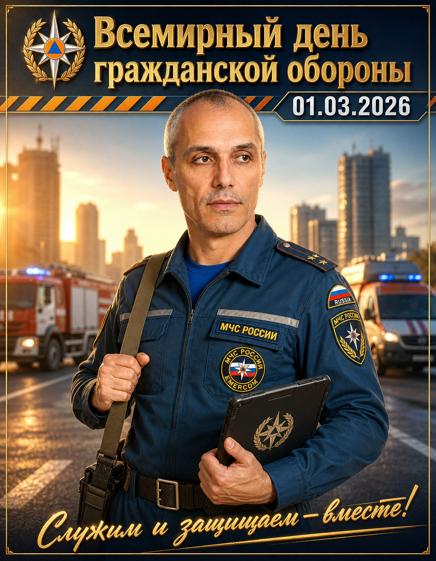 Всемирный день гражданской обороны — 01.03.2026 — праздничная фотосессия
