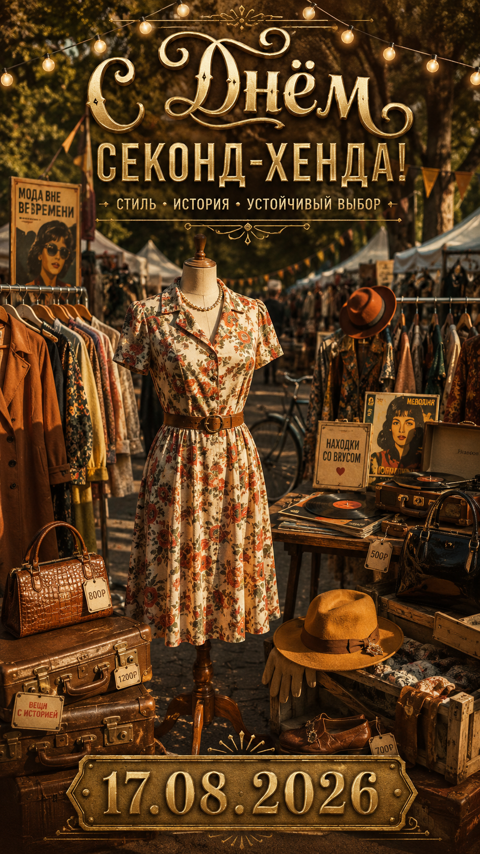 День секонд-хенда — 17.08.2026 — винтажный уличный маркет
