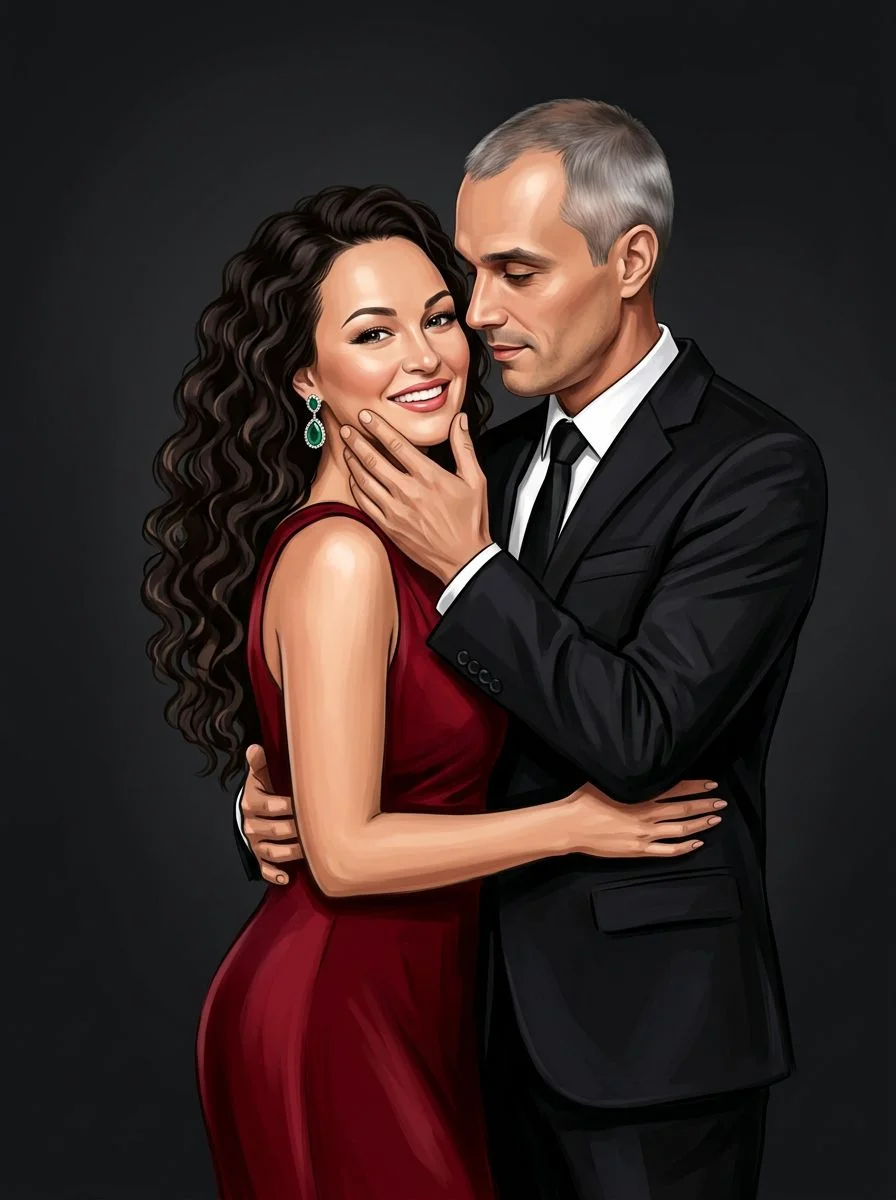 Эстетика дорогой журнальной обложки мужчина и женщина по вашему фото  