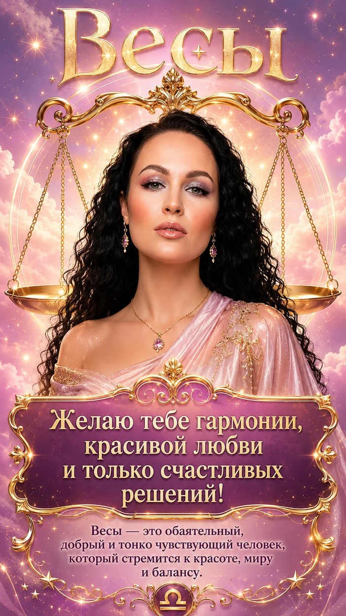 Подарок с фото для знака зодиака Весы