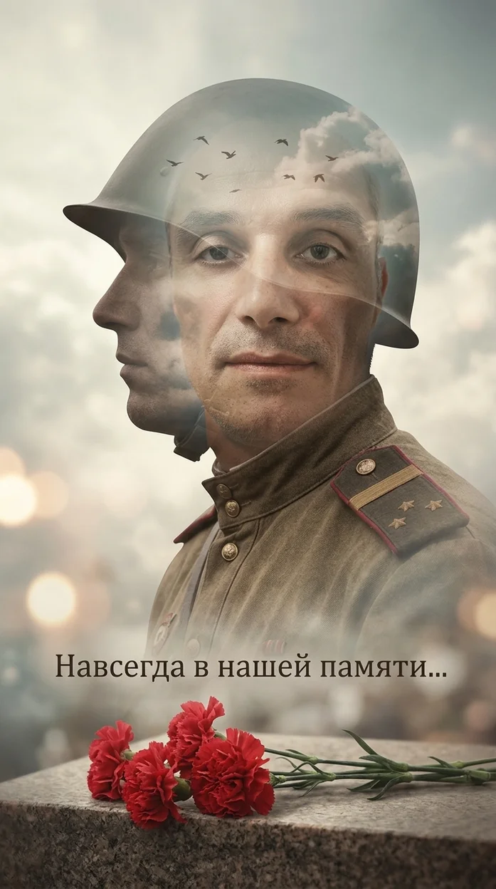 художественная композиция в стиле двойной экспозиции