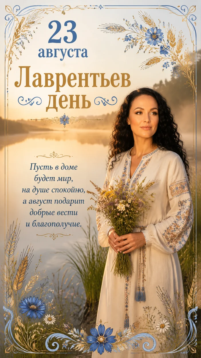 Лаврентьев день у реки 23 августа