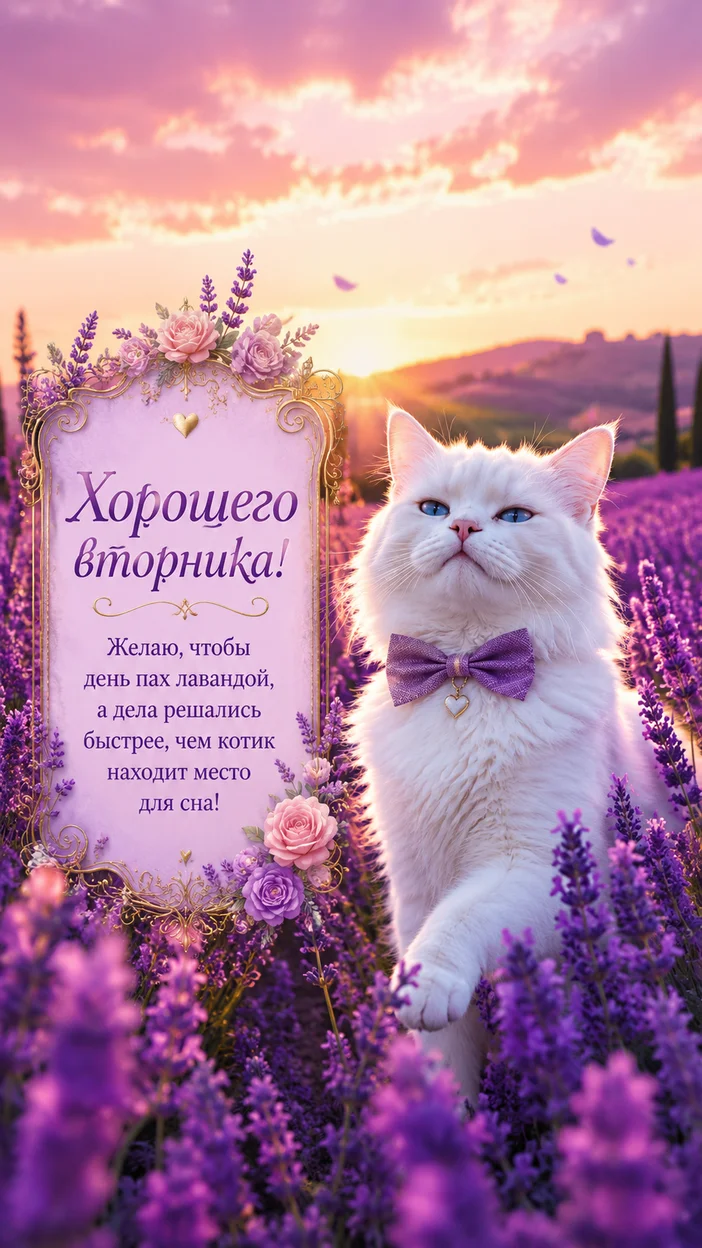 Фотооткрытка «Хорошего вторника!»
