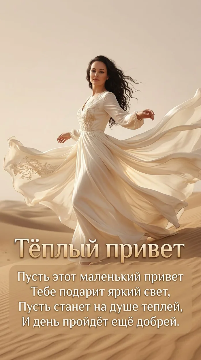 Открытка ПРИВЕТ с вашим фото и стихами 