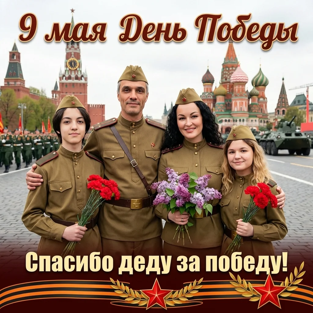 парад 9 мая с детьми