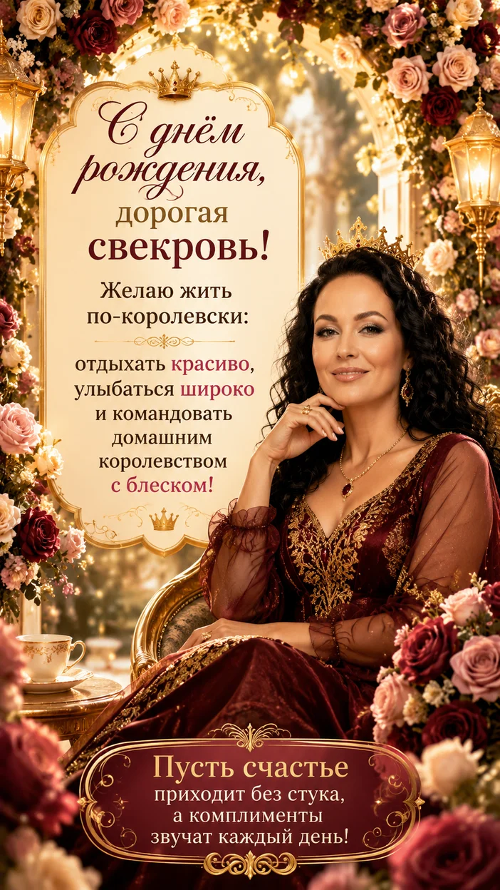 Фотосессия свекрови в королевском саду