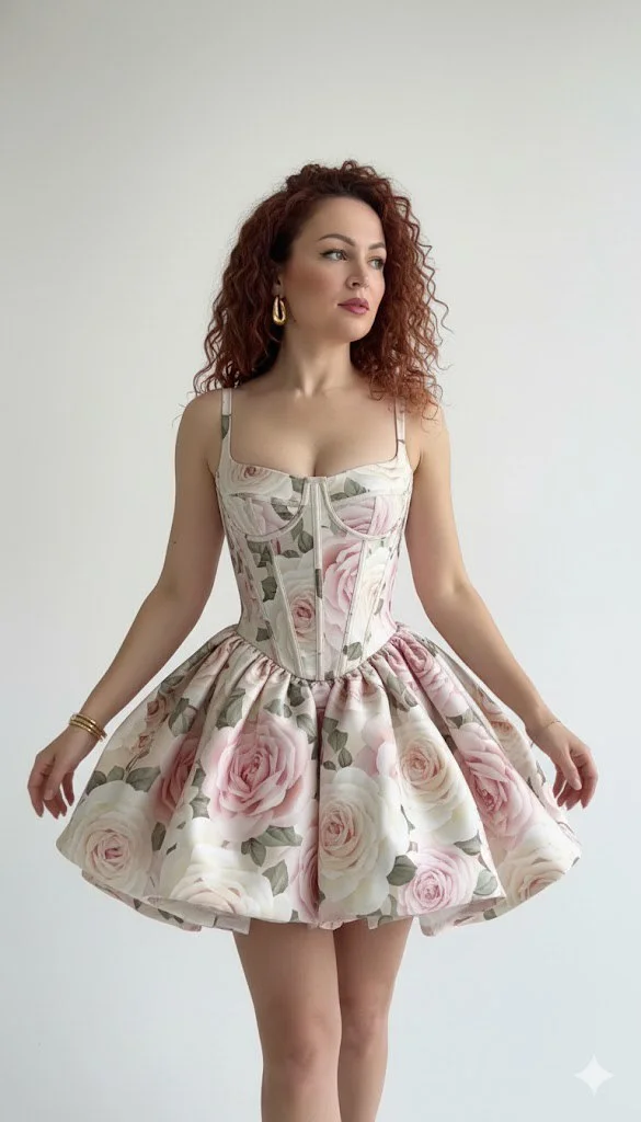 Цветочный корсет