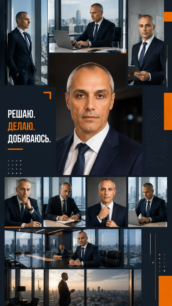 Фотосессия деловой editorial-коллаж