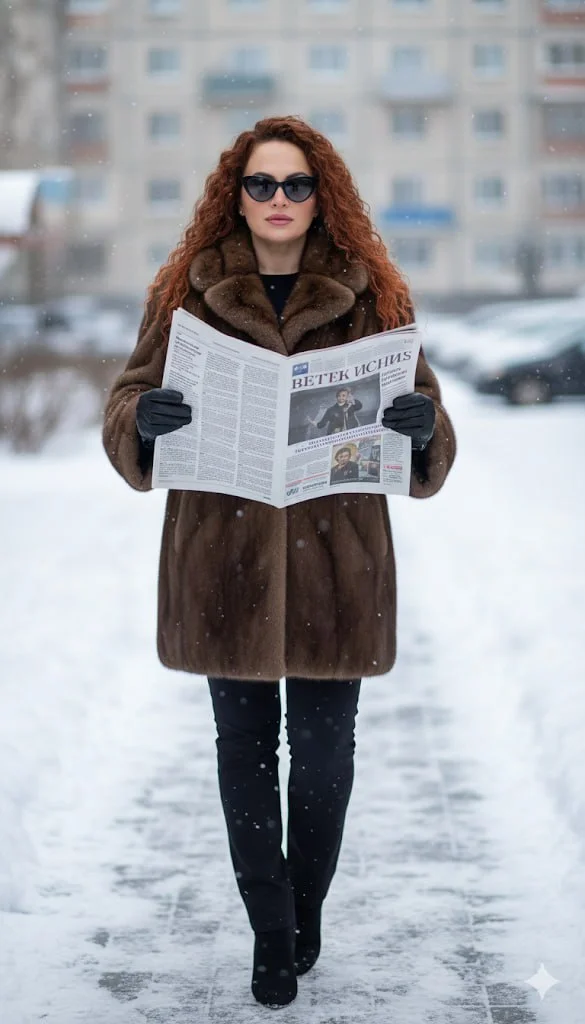 ИИ-фотосессия — Зимний глянец