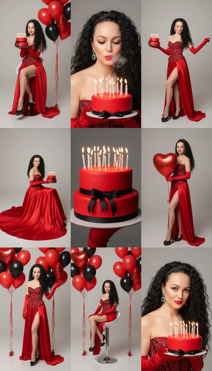 Коллаж на женский день рождения из фото 