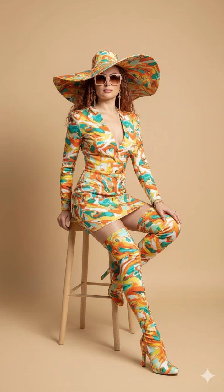 Абстрактный Couture: Тотал-принт