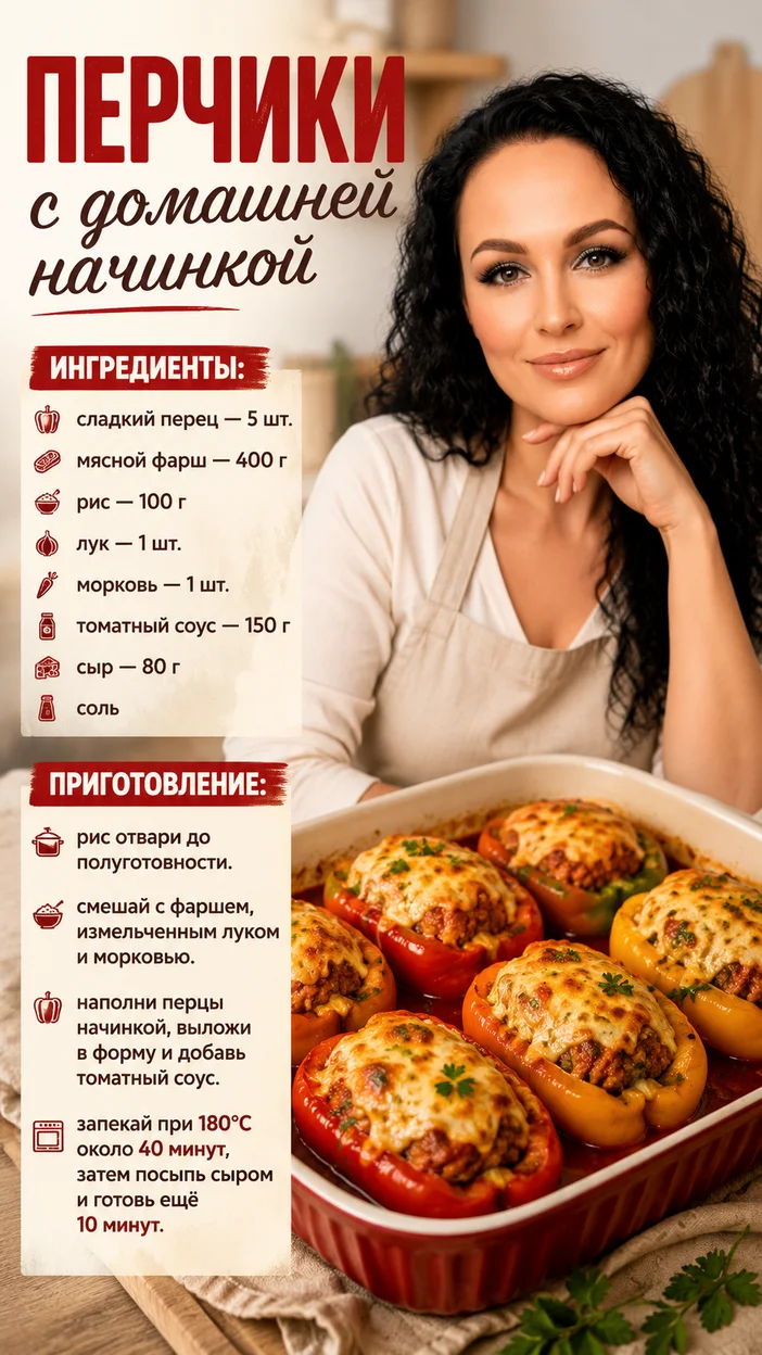 Фотосессия фаршированных перцев