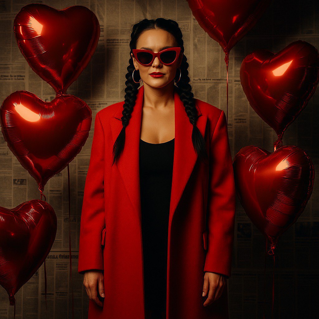 Красная элегантность в стиле Vogue