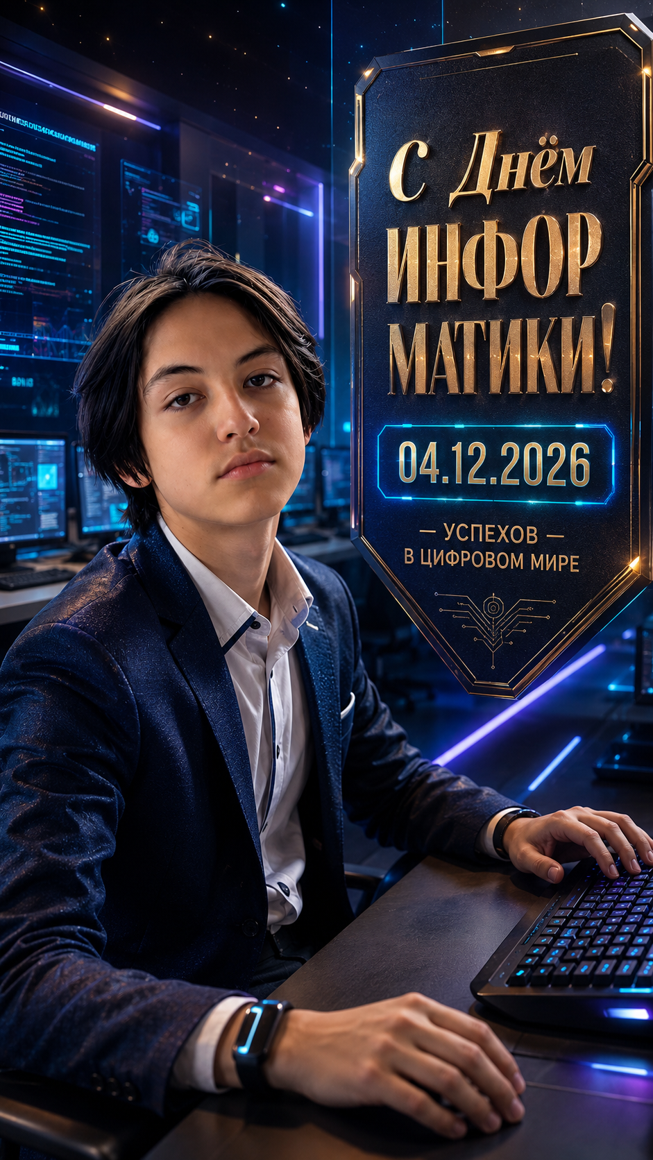 День информатики — 04.12.2026 — технологичная школьная фотосессия