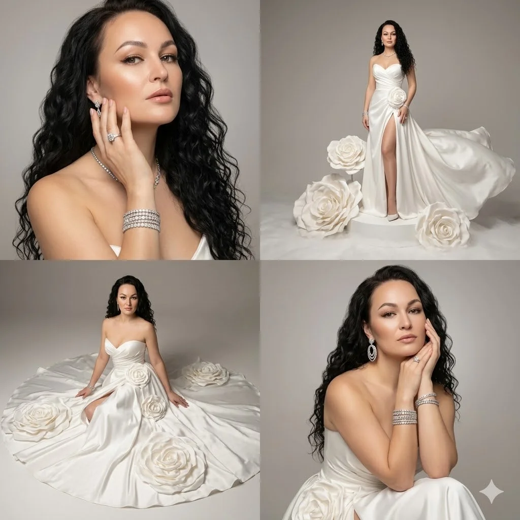 fashion-съёмка в стиле премиального глянцевого журнала коллаж 