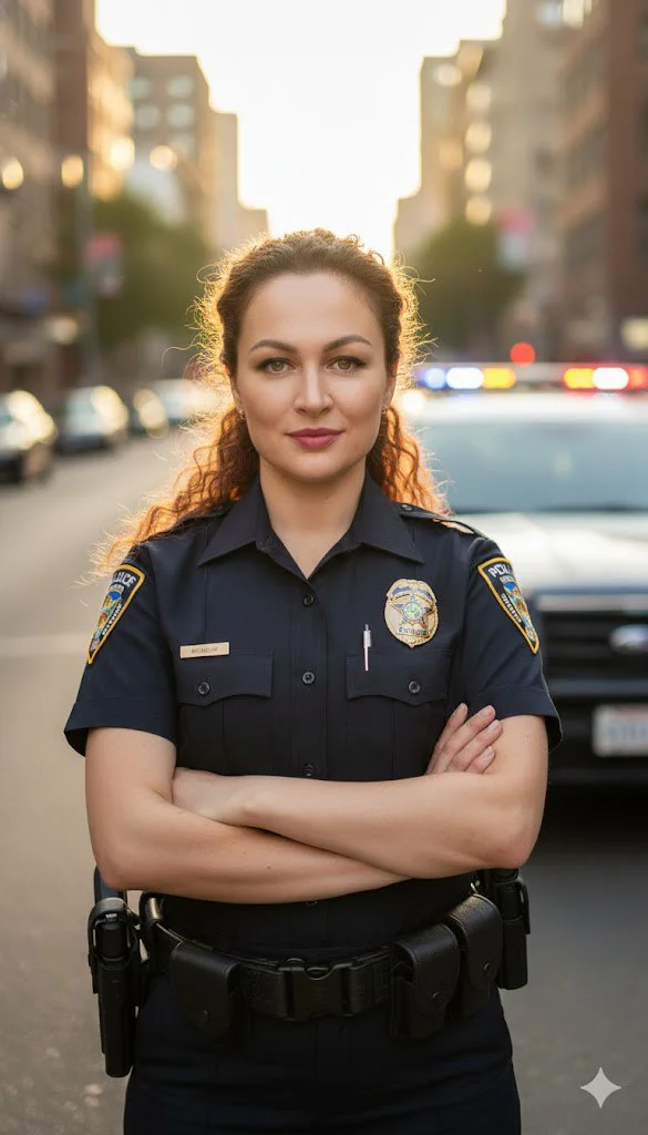 Страж города в золотой час