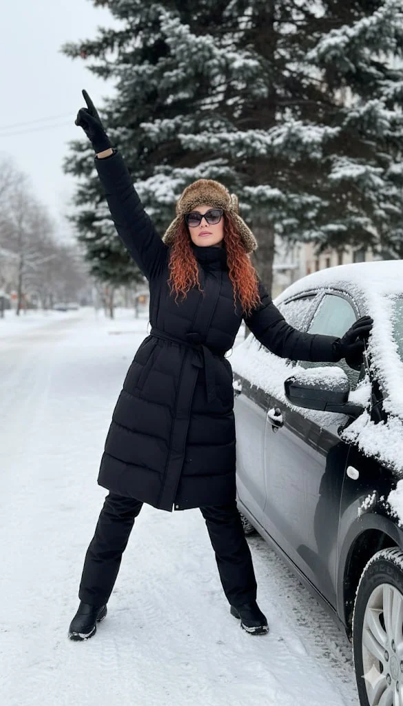Зимний стритстайл у авто