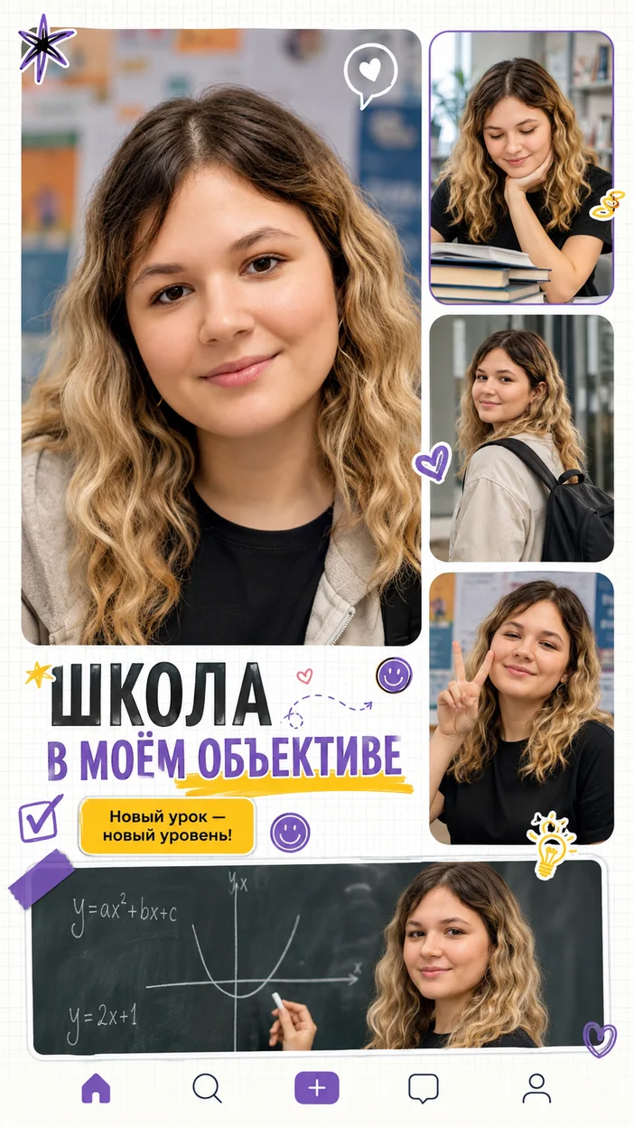 Фотосессия в стиле социальной ленты