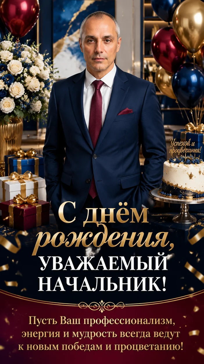 Фотосессия начальника в торжественном кабинете