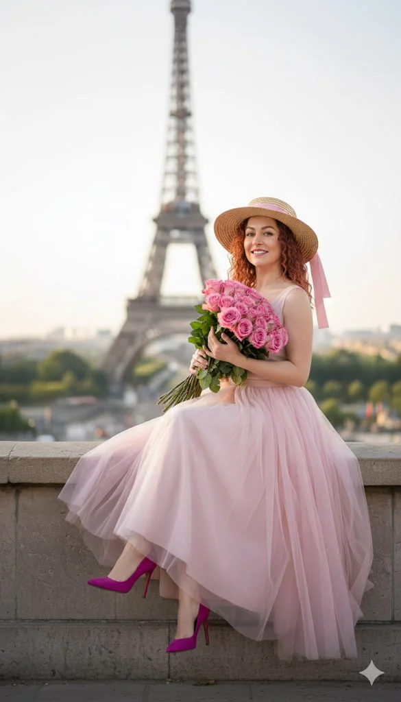 Романтика в Париже у Эйфелевой башни