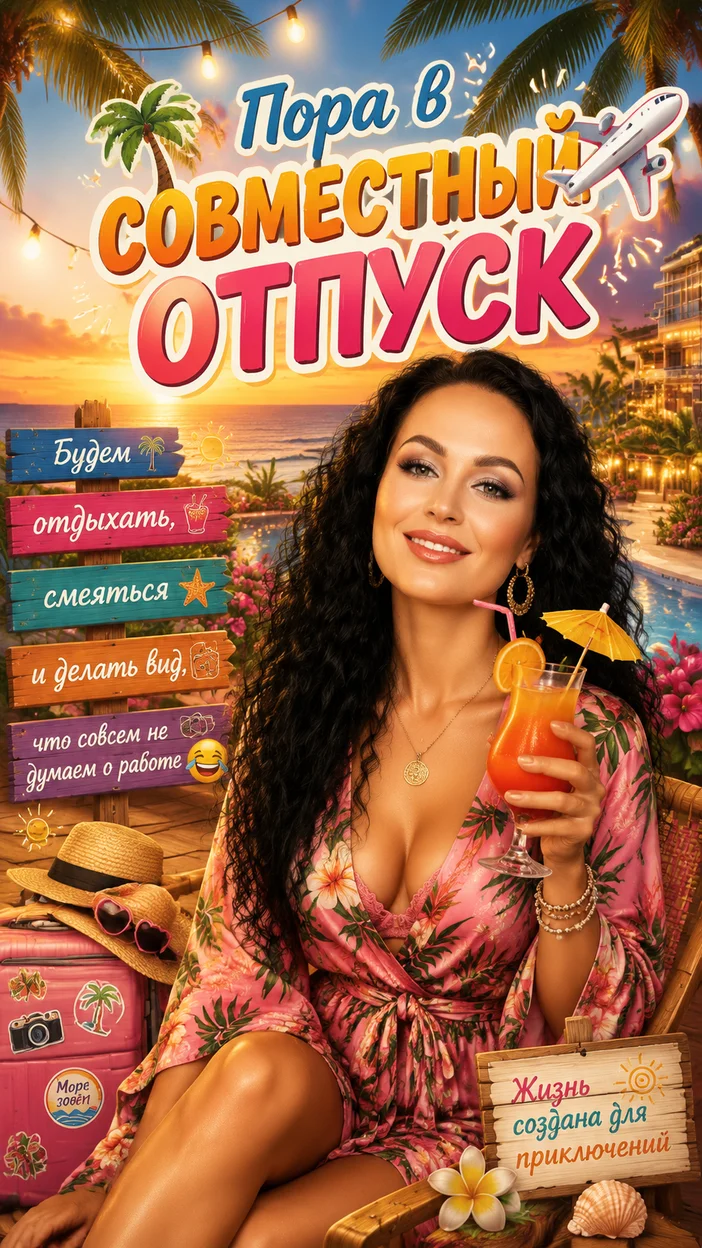 Пригласительная на совместный отпуск