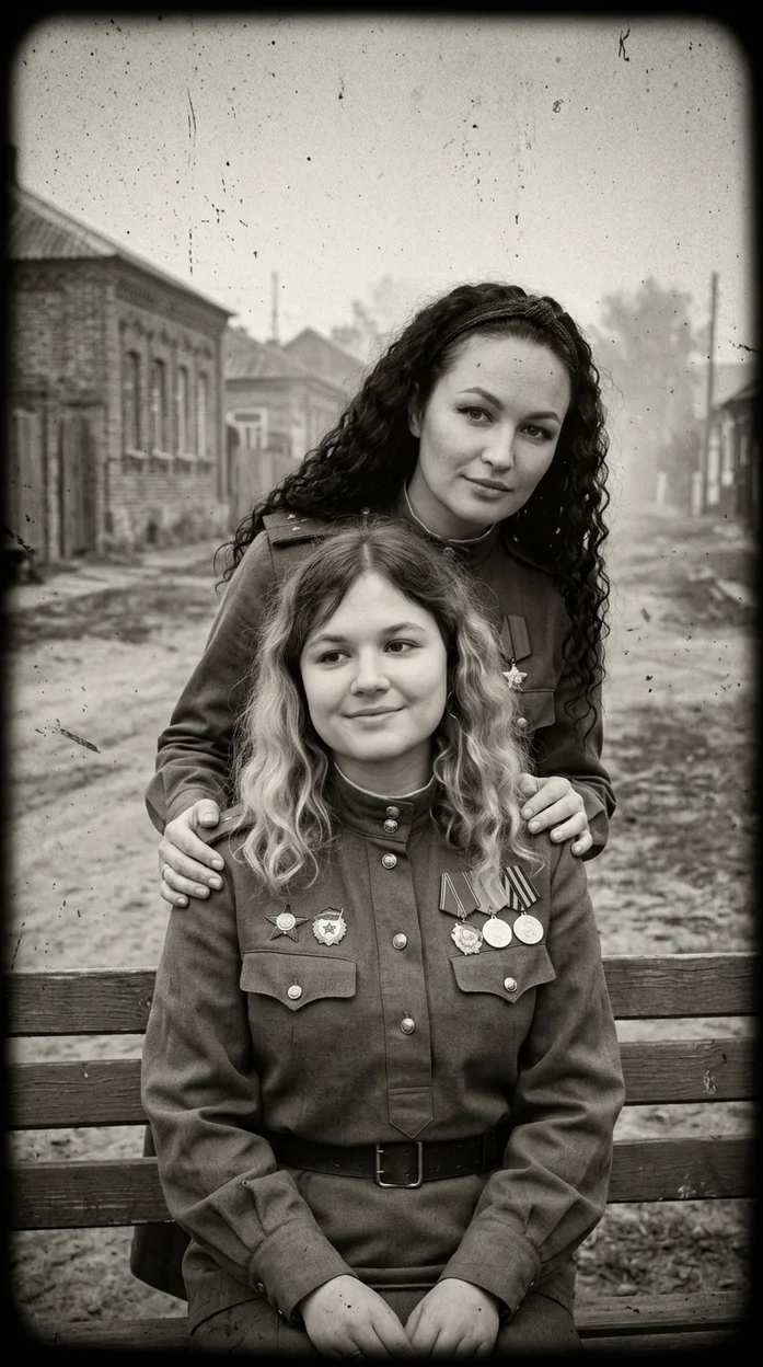 Для двоих ии фото - Старая архивная фотография времён Великой Отечественной войны 