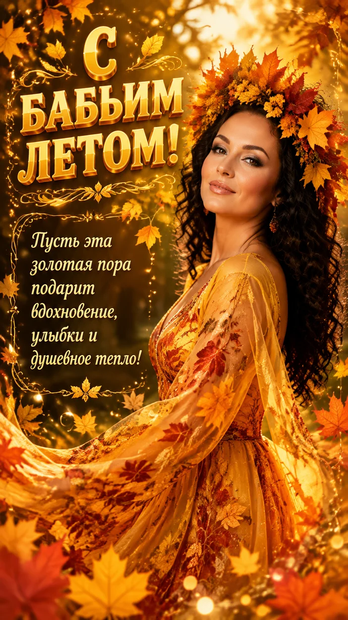 Фотосессия девушки в сказочном осеннем парке