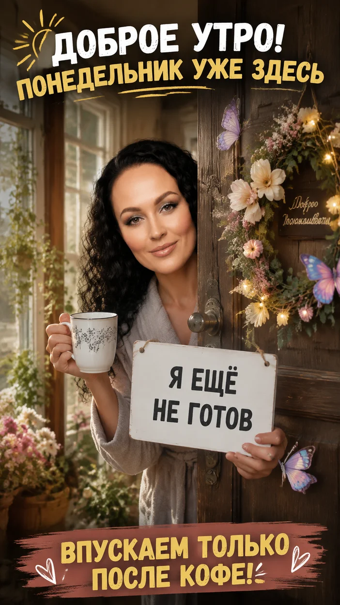 Фотооткрытка для всех с текстом "Я ЕЩЁ НЕ ГОТОВ"