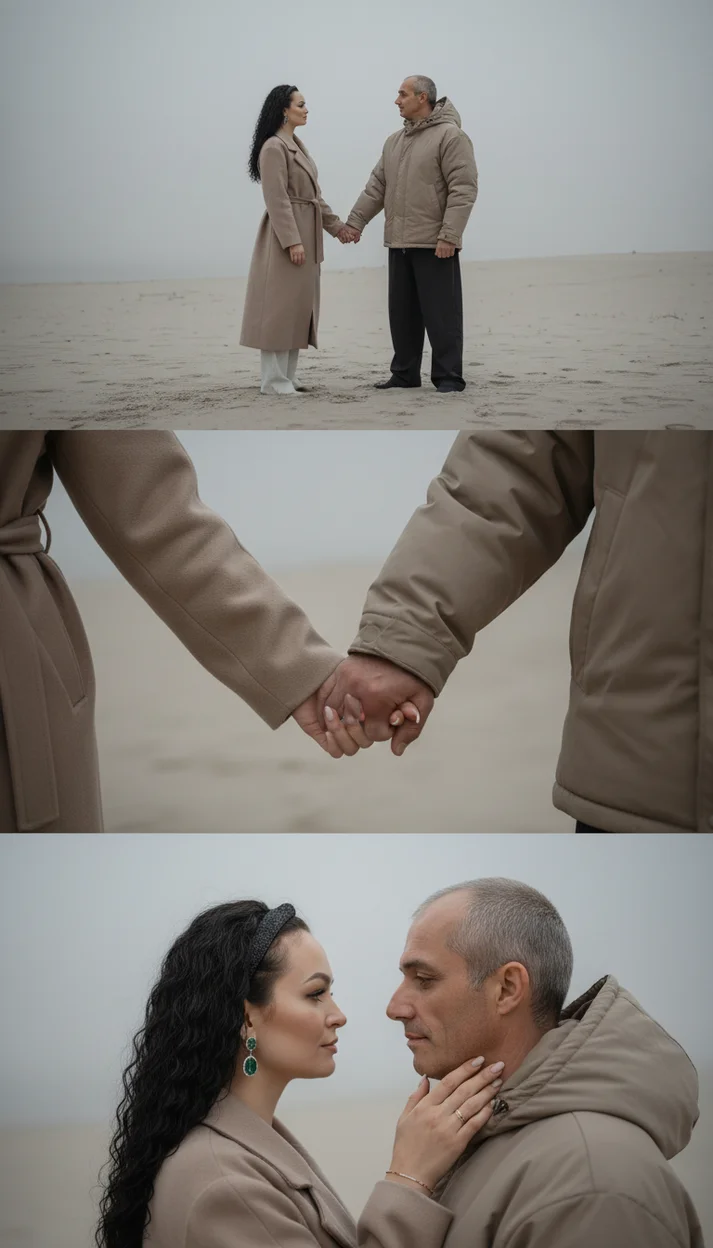 Коллаж из фото женщина и мужчина 